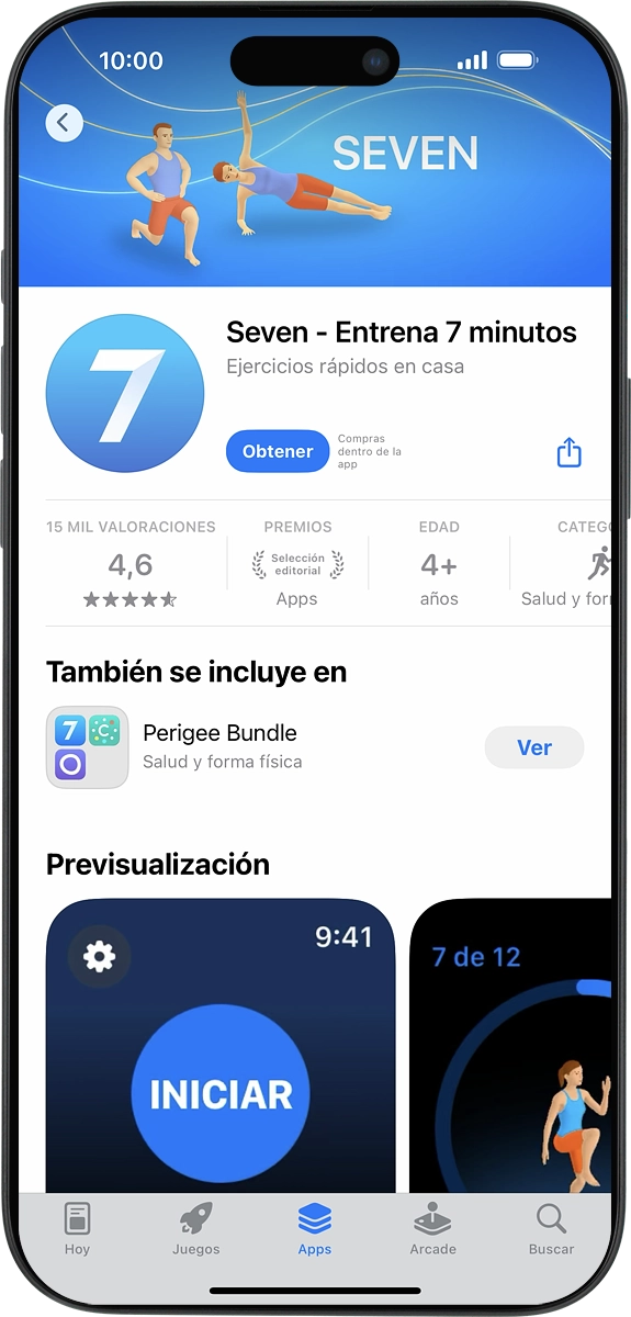 En el teléfono: Pulsa Obtener y sigue las indicaciones de la pantalla para instalar la app.