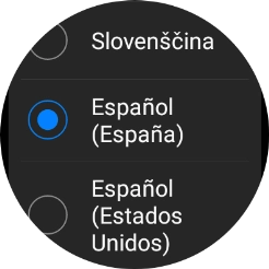 Pulsa el idioma deseado.