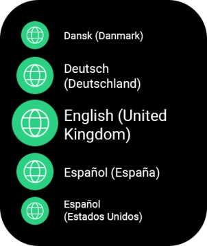 Pulsa el idioma deseado.