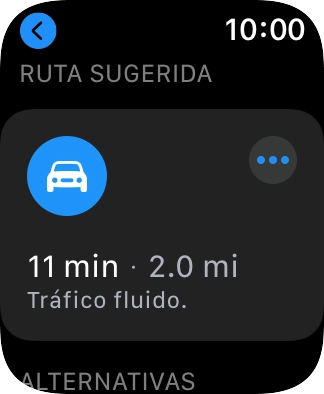Pulsa la ruta deseada.