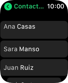 Pulsa el contacto deseado.