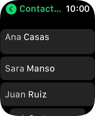 Pulsa el contacto deseado.