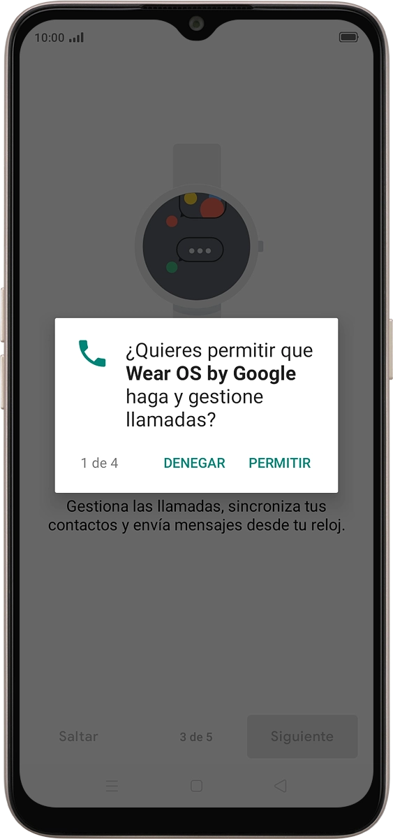 En el teléfono: Pulsa PERMITIR.
