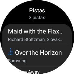 Pulsa el archivo de música deseado.