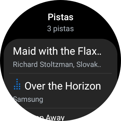 Pulsa el archivo de música deseado.