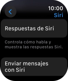 Pulsa Respuestas de Siri.