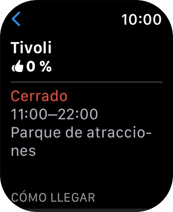 Pulsa el destino deseado.