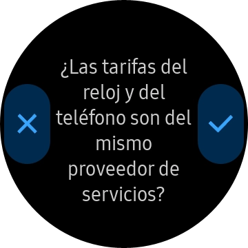 Pulsa el icono de aceptar y sigue las indicaciones de la pantalla para configurar los datos móviles.