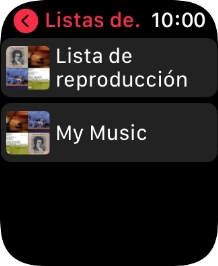 Pulsa la lista de reproducción deseada.