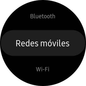 Pulsa Redes móviles.