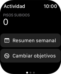 Pulsar la Digital Crown las veces que sean necesarias para regresar al menú principal.