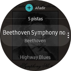 Pulsa el archivo de música deseado.