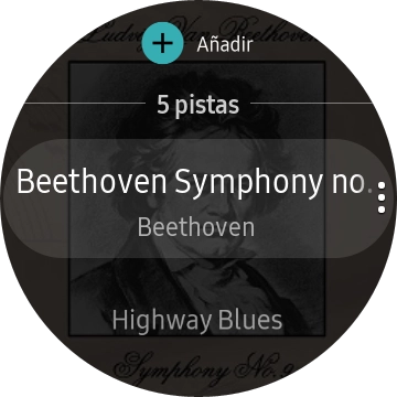 Pulsa el archivo de música deseado.