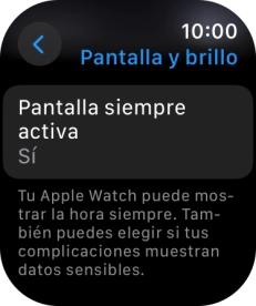Pulsa Pantalla siempre activa.