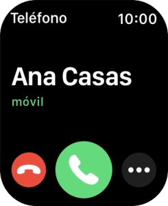 Pulsa la Digital Crown cuando recibas una llamada.