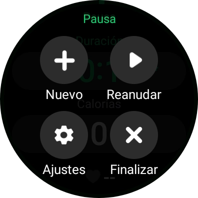 Pulsa Finalizar para terminar la actividad.