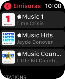 Pulsa la emisora deseada.