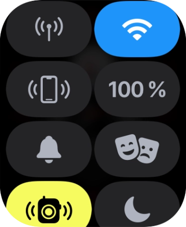 Pulsar el icono de buscar teléfono para enviar una señal al móvil.