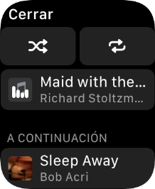 Pulsa el icono de reproducción aleatoria.