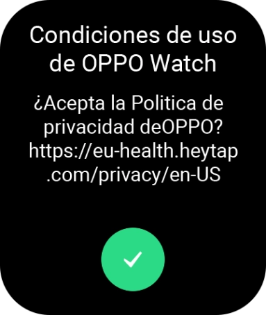 Pulsa el icono de aceptar.