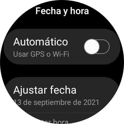 Pulsa Ajustar fecha.