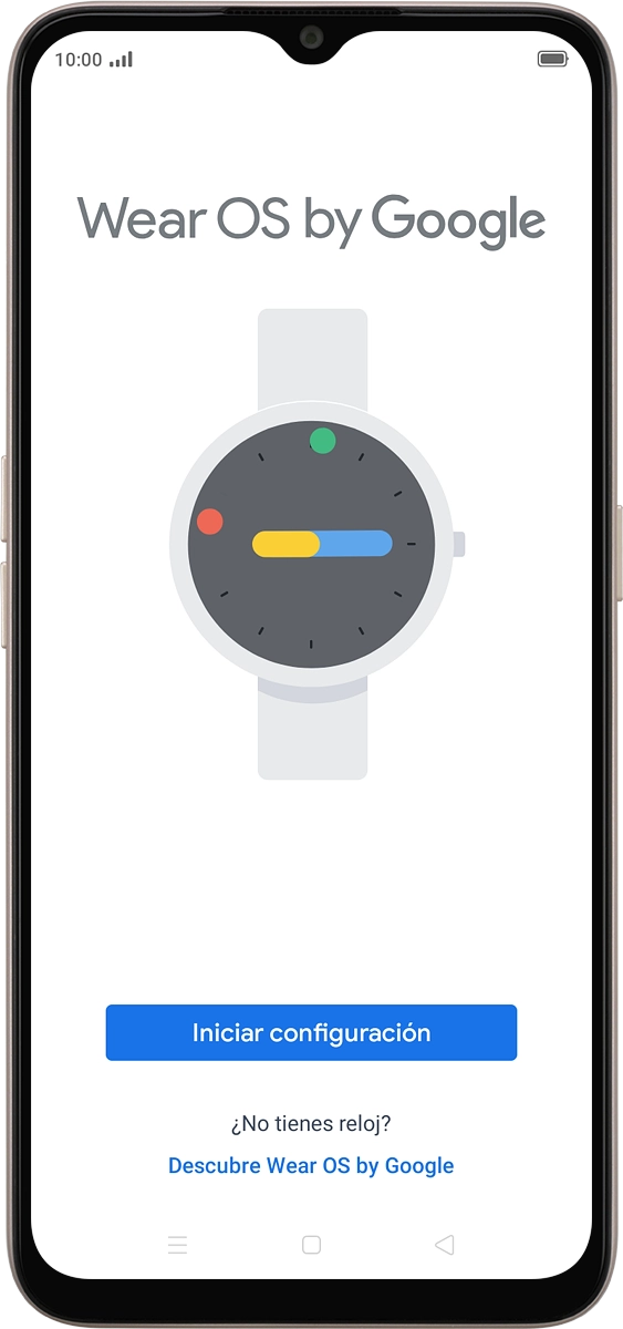 En el teléfono: Pulsa Iniciar configuración.