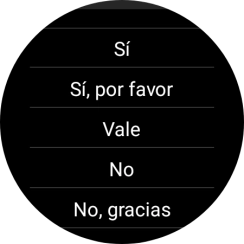 Pulsa la respuesta deseada.