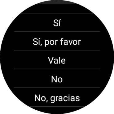 Pulsa la respuesta deseada.
