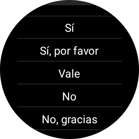 Pulsa la respuesta deseada.