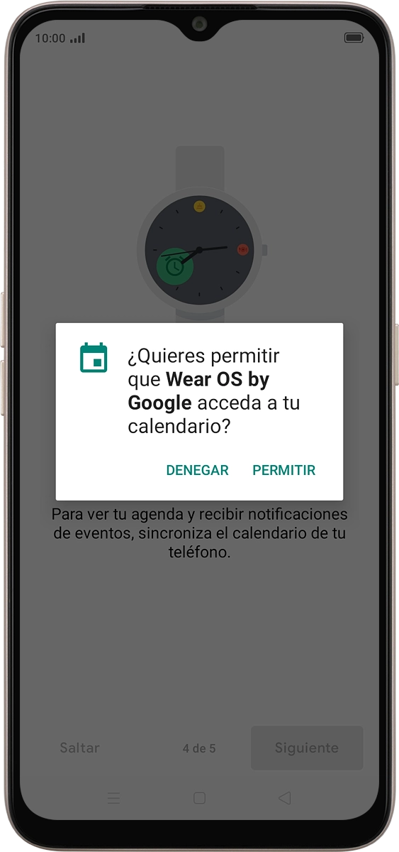En el teléfono: Pulsa PERMITIR.