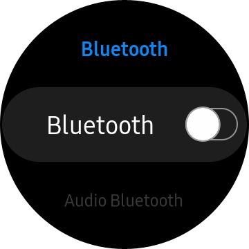 Pulsa Bluetooth para activar la función.