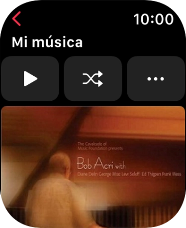 Pulsar el icono de reproducción para iniciar la reproducción.