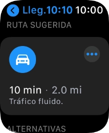 Pulsa la ruta deseada.