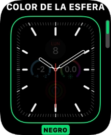 Gira la Digital Crown para cambiar entre los distintos diseños de esfera.