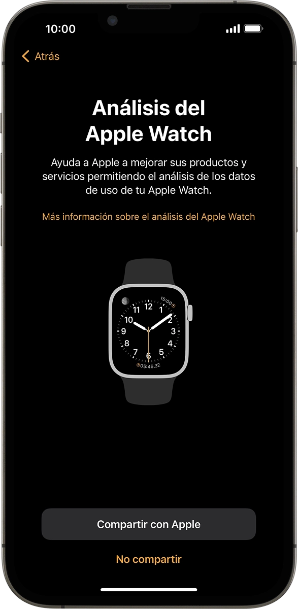 En el móvil: Pulsar el ajuste deseado.