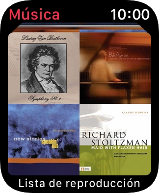 Desliza el dedo hacia abajo  desde la parte superior de la pantalla para ver el menú.