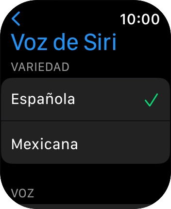 Sigue las indicaciones de la pantalla para seleccionar los ajustes deseados.