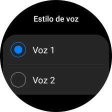 Pulsa la voz deseada.