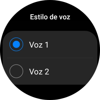 Pulsa la voz deseada.