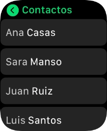 Pulsa el contacto deseado.