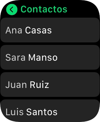 Pulsa el contacto deseado.