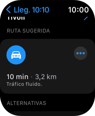Pulsar una ruta.