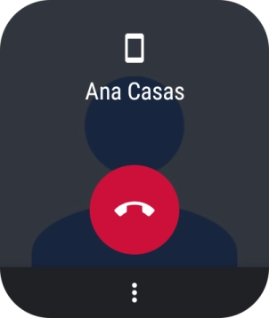 Pulsa el icono de finalizar llamada.