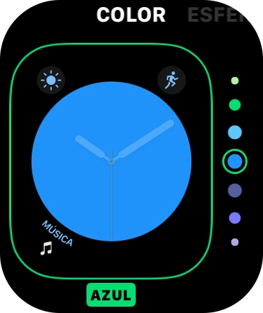 Pulsa dos veces la Digital Crown para regresar a la pantalla de inicio.