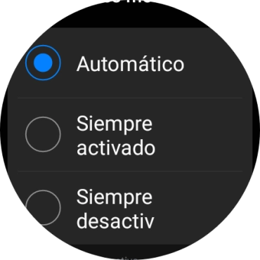 Pulsa el ajuste deseado del uso de los datos móviles.