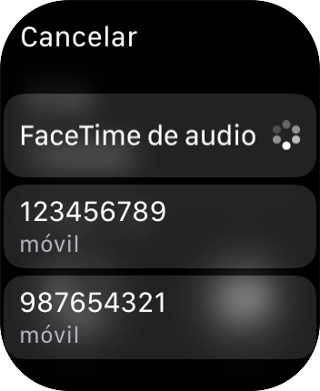 Pulsa el número de teléfono deseado.