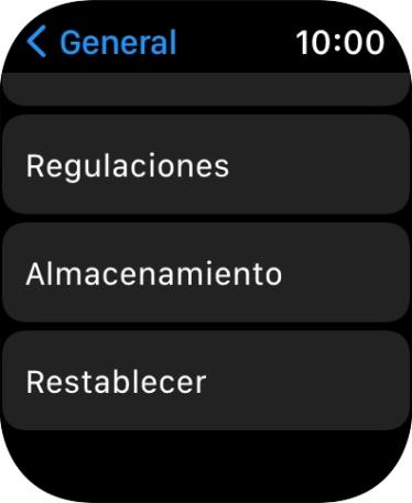 Pulsar Restablecer.