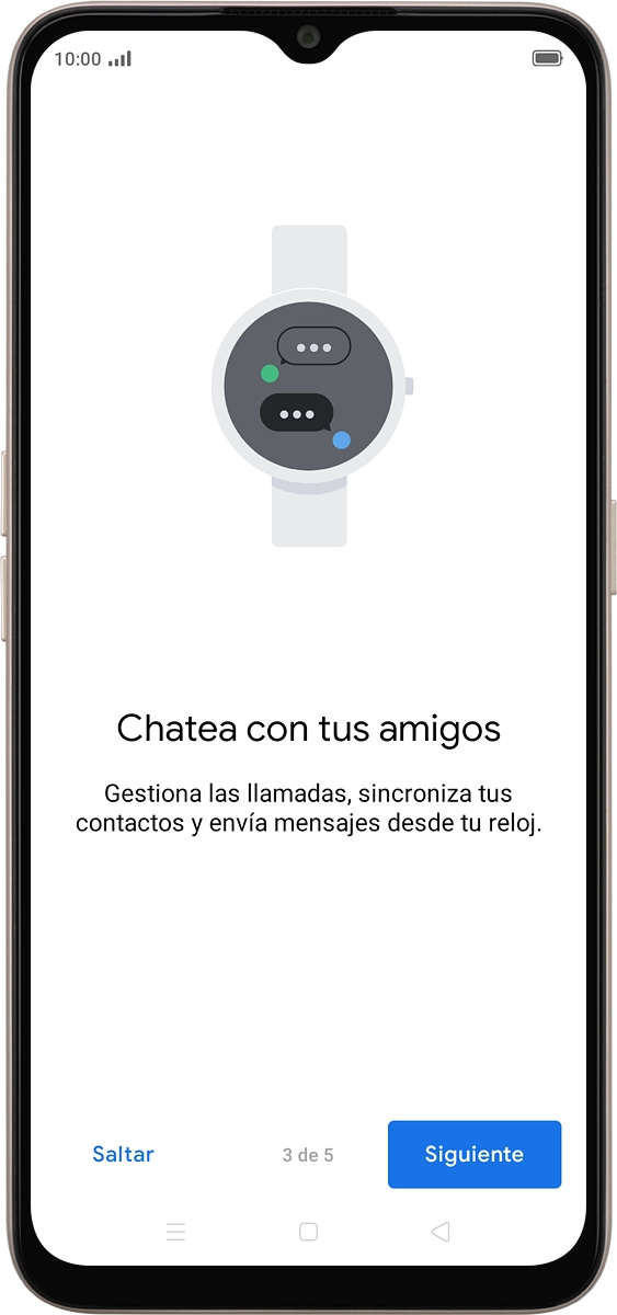 En el teléfono: Pulsa Siguiente.