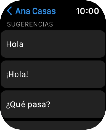 Pulsar una respuesta rápida.