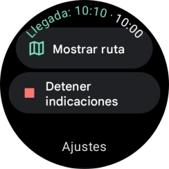 Pulsa Detener indicaciones.